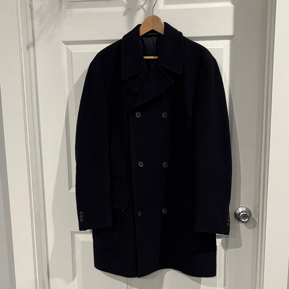 Lauren Ralph Lauren Men's Classic Blue Pea Coat